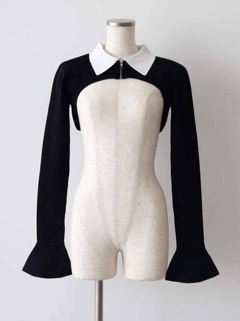 Back open houndstooth ensemble